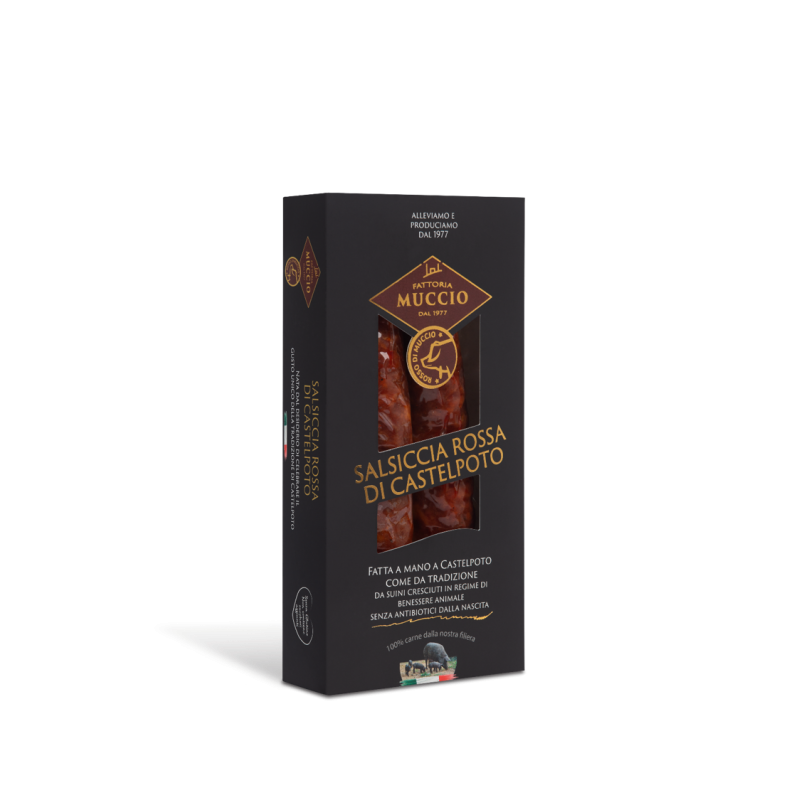 Rosso di Muccio - Confezione premium salsiccia rossa di Castelpoto piccante